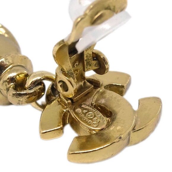 Chanel Dangle Earrings Clip-On Gold 02P 185851 - Picture 4 of 4